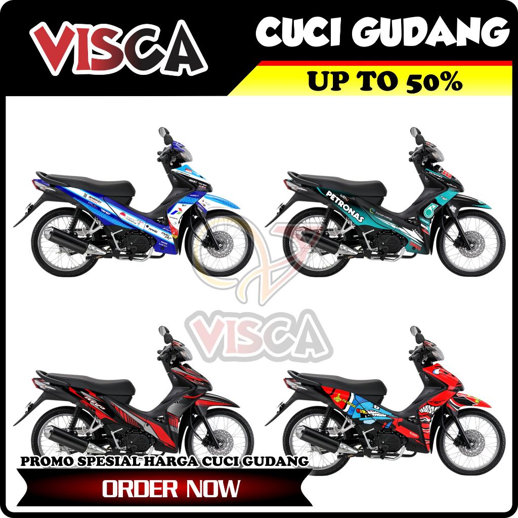 【CUCI GUDANG】Decal Revo Absolute Full Body Variasi Harga Murah / Stiker Motor Revo Absolute Full Bod