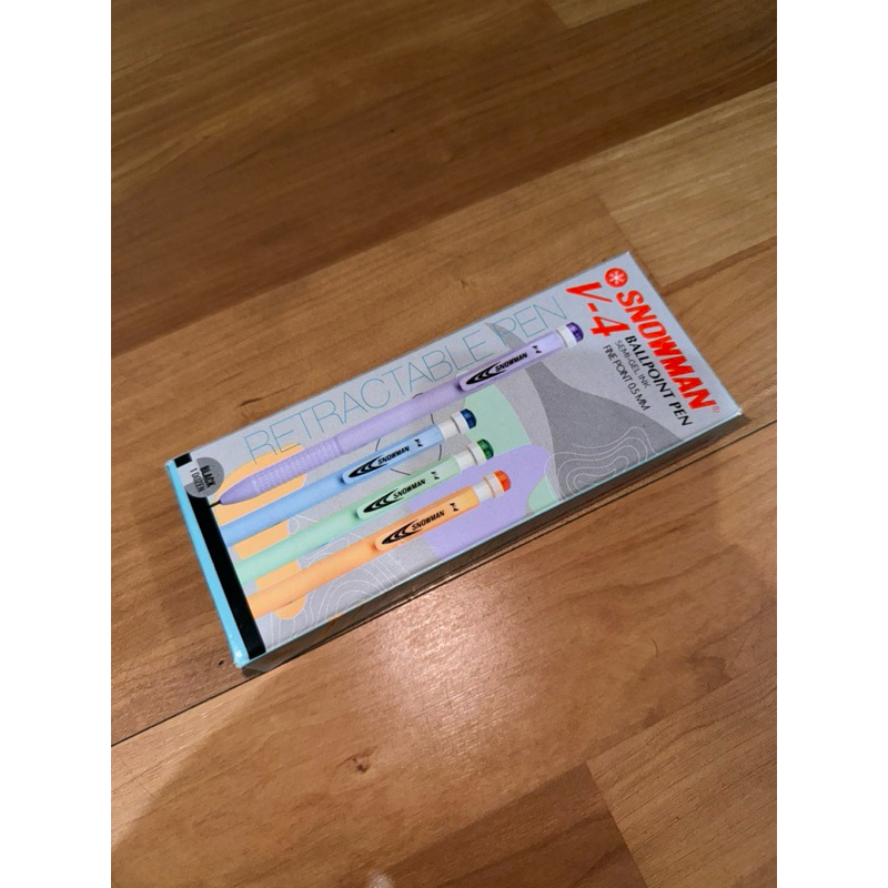 

bolpen ballpoint snowman V-4 0.5mm