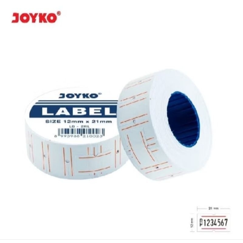 

label harga / label roll joyko 1 line / label roll 2rl / label harga joyko.