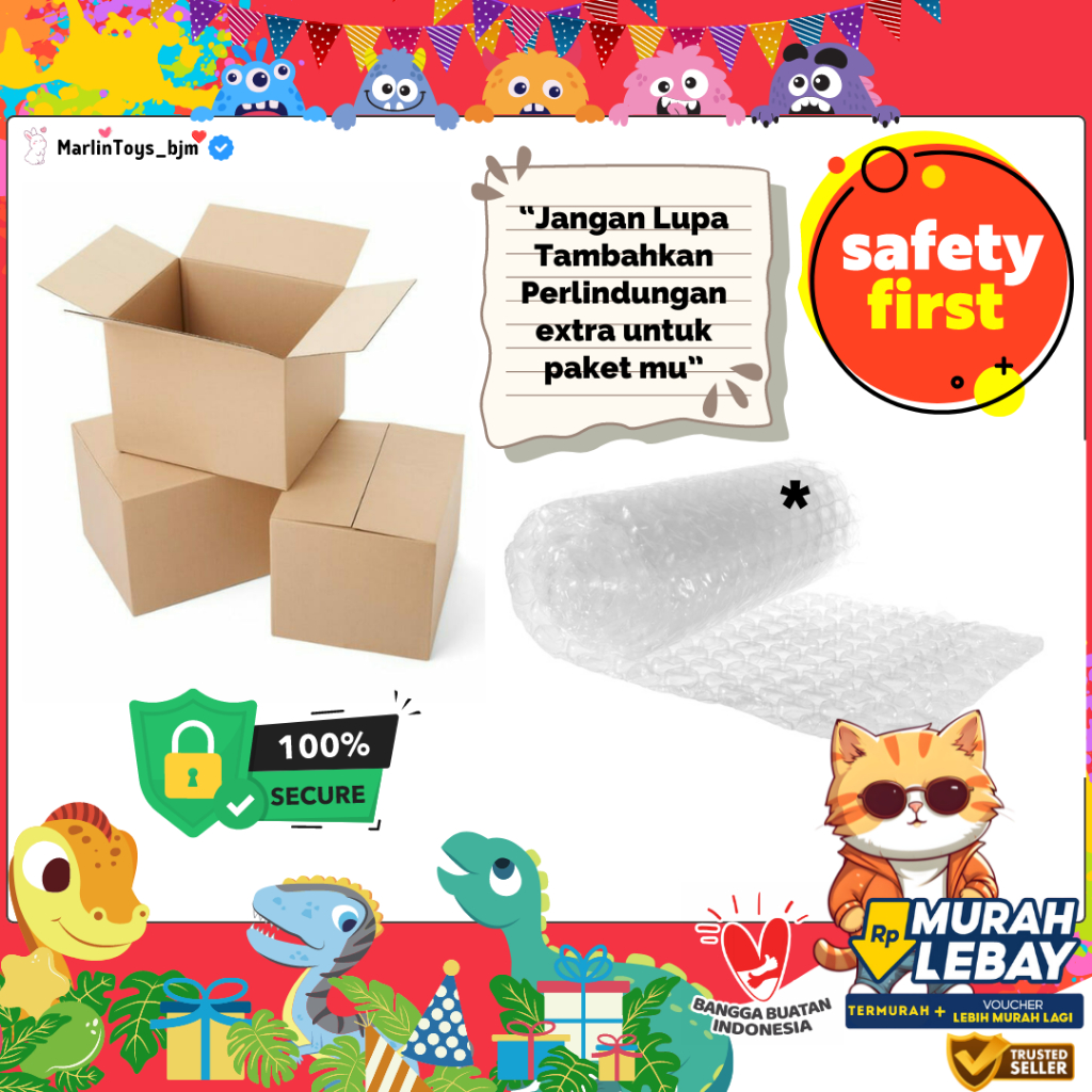 

Extra Protection Bubble Wrap dan Kardus