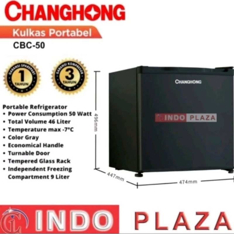KULKAS PORTABLE MINI CHANGHONG CBC-50 (MEDAN)