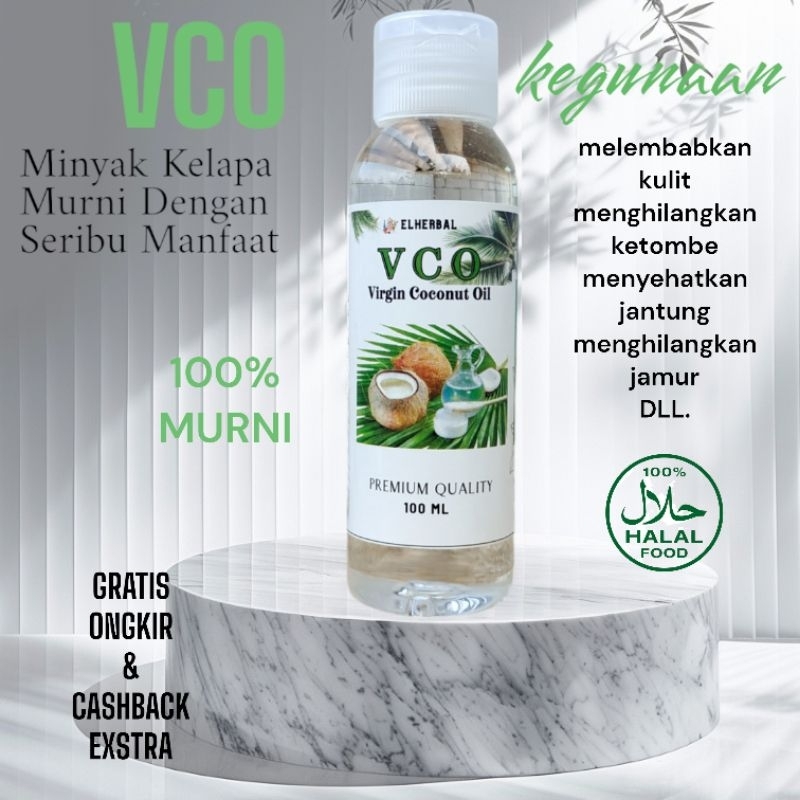 

MINYAK KELAPA MURNI/VCO VIRGIN COCONUT OIL 100ML