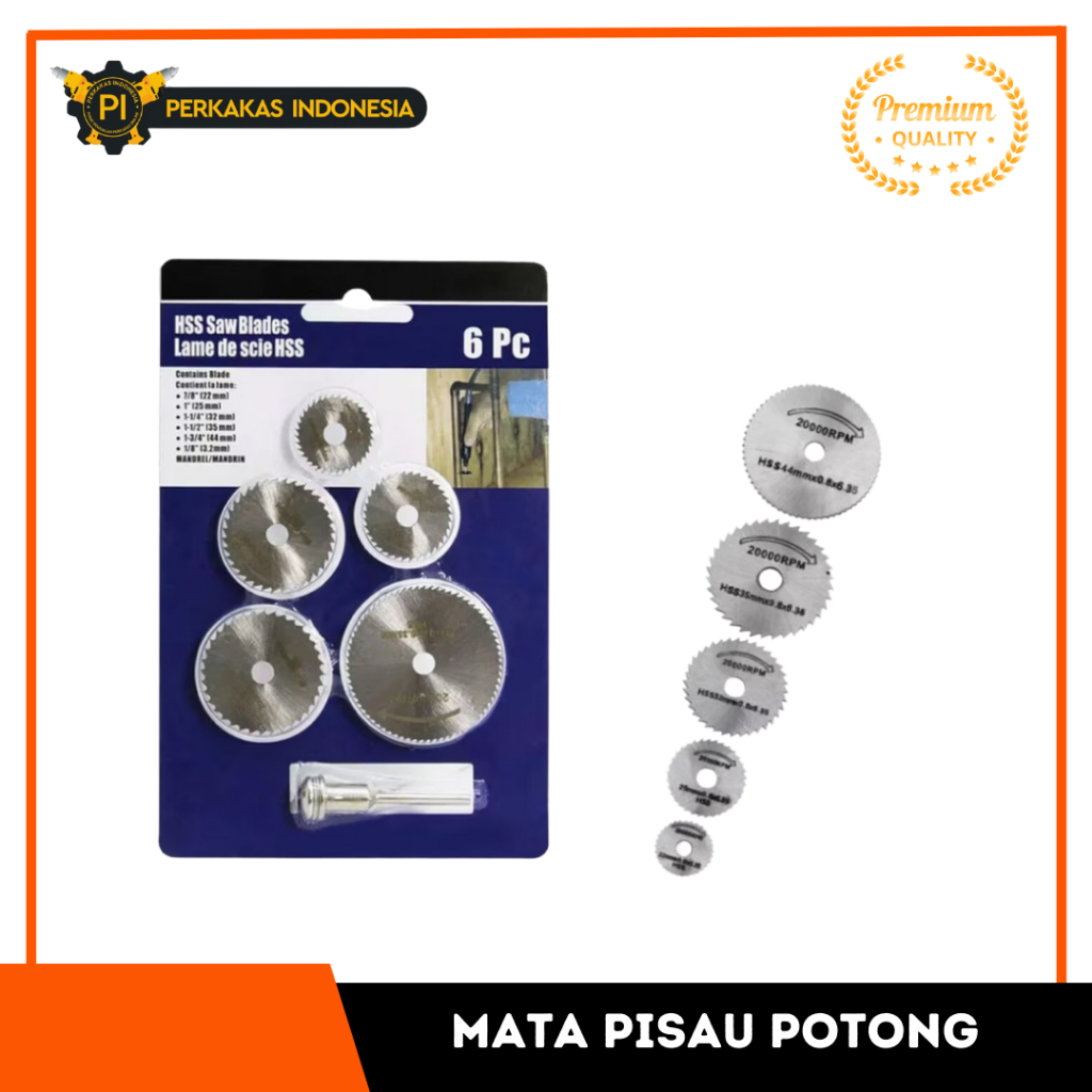 Mata Pisau Mini Grinder SET 6 Pcs Saw Blade Mini Grinder 6 pcs Mata Potong Gerinda Mini Mata Pisau K