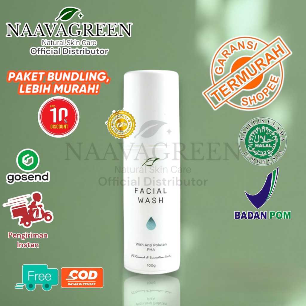 Facial Wash Naavagreen/ Sabun Cuci Muka Naavagreen/ FW Naavagreen