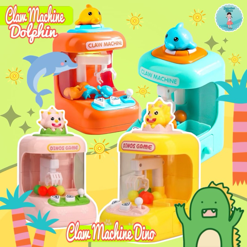 Mainan Game Capit Claw Machine Mini/Mainan Edukasi Anak Mesin Capit Mini Pakai Batrei Ada Lampu/Main