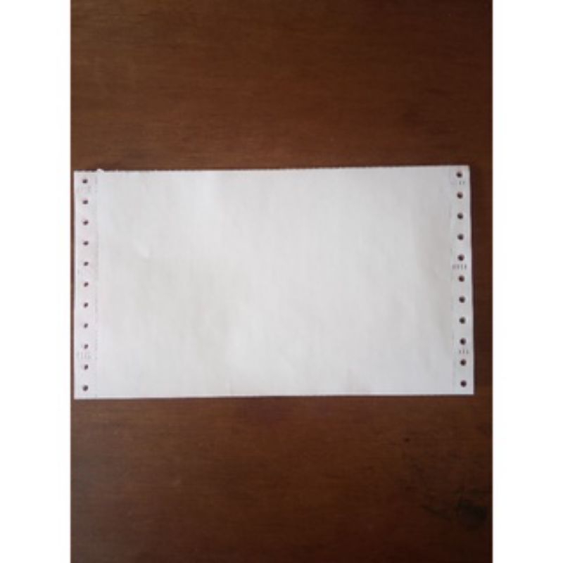 

Kertas Continous 1 Ply A4 di bagi 2 Lembar