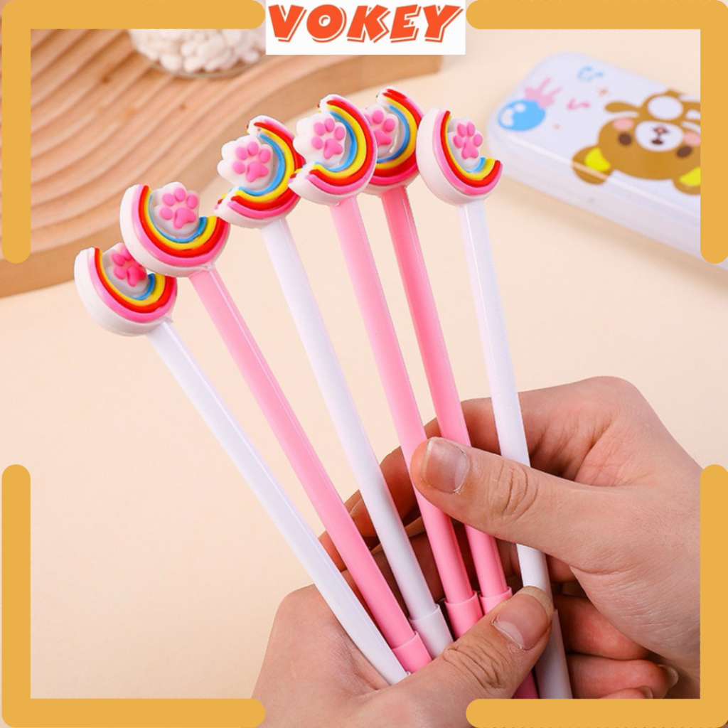 

VOKEY Pulpen Pena Ballpoint Bolpoin Lucu Cute Paw Hitam