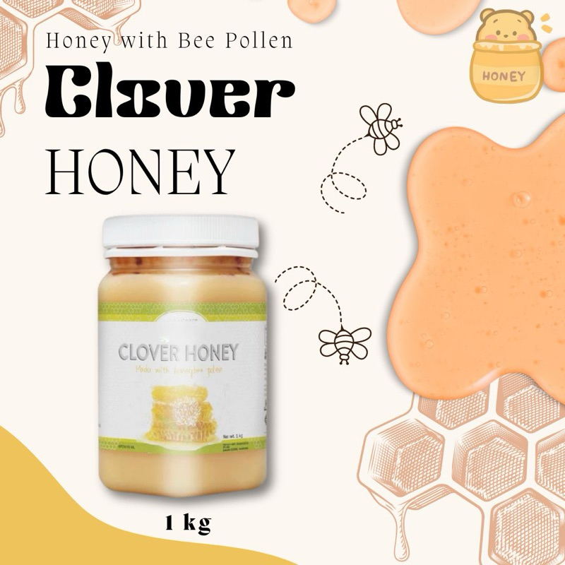 

MADU CLOVER HONEY 1kg FREE SENDOK KAYU ORIGINAL EXP 2026