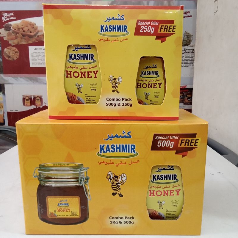 

Madu KASHMIR combo pack 500g&250g / 1kg&500g kashmir honey