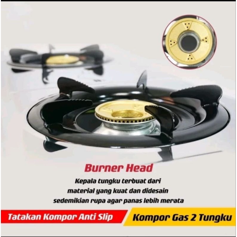 Kompor Gas Omicko 2 tungku