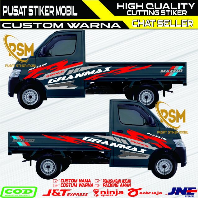 Stiker Stiker Aksesoris Mobil Pick Up Daihatsu Grandmax Terbaru 2023,L300,Apv,
