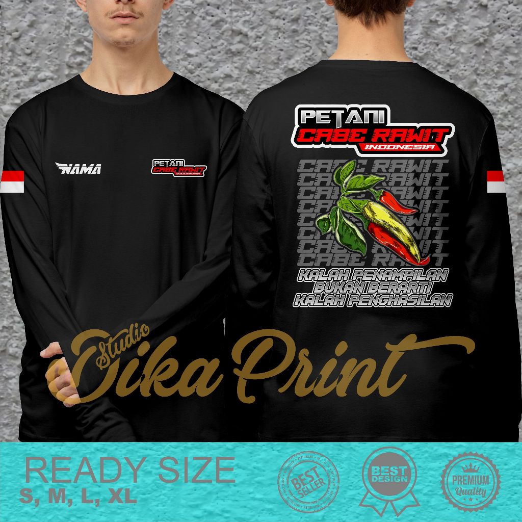 Kaos Petani Cabe Rawit Indonesia Bahan Nyaman Dan Adem