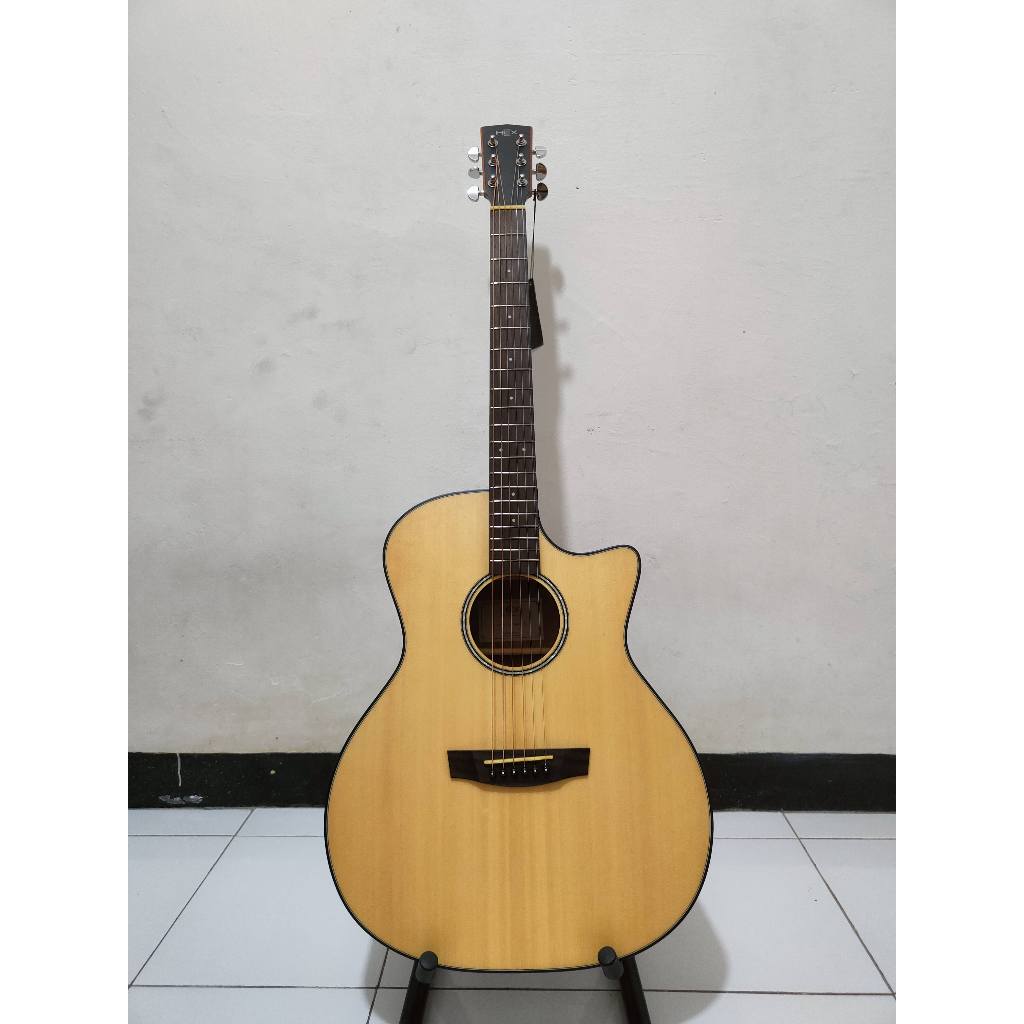 Gitar Akustik Elektrik HEX GA100 CEM Original (BARU)
