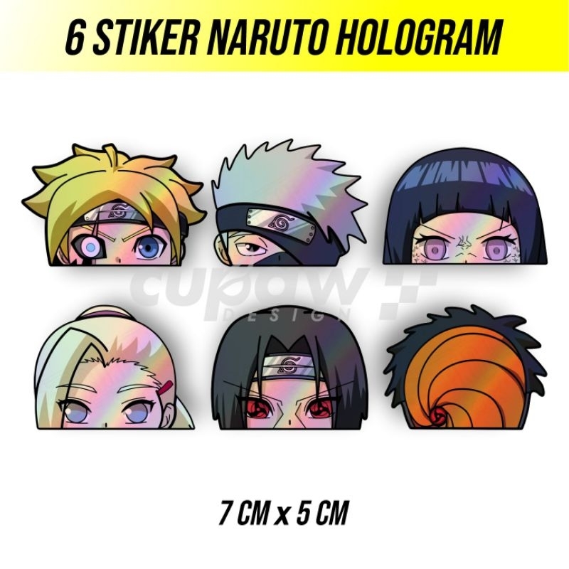 

Stiker Boruto Naruto Hologram 6pcs