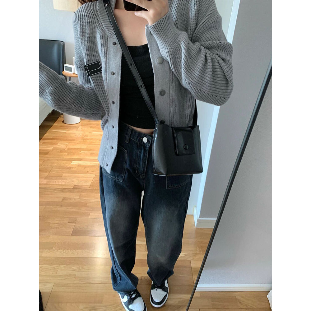 HOT CELANA JEANS WANITA HIGHWAIST KULOT JEANS SAKU DEPAN RETRO KOREAN STYLE TERBARU KEKINIAN