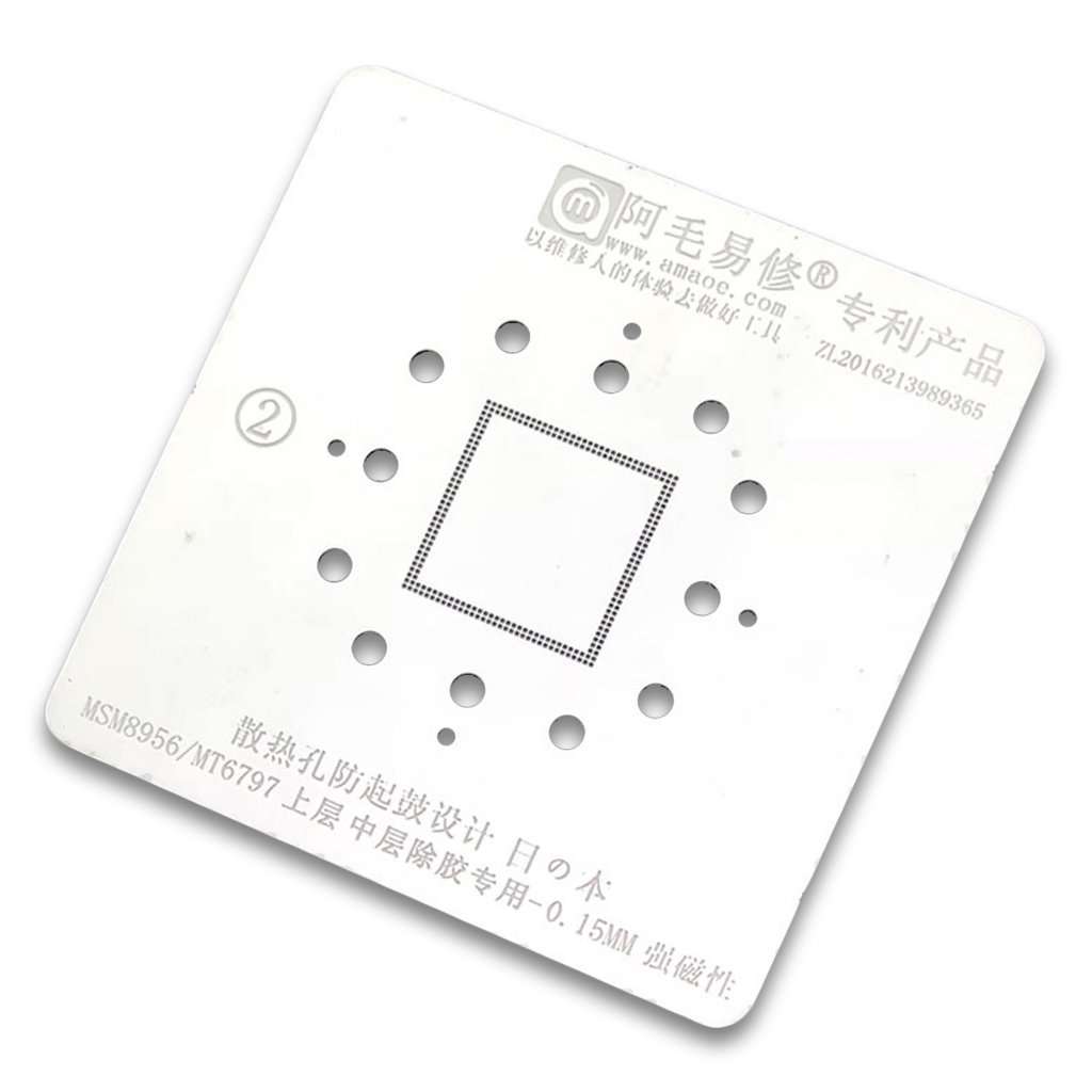 Cetakan Ic Amaoe Cpu Msm8956/Mt6797 Atas 0.15Mm Magnetic Bahan Jepang (For Mold U2) Original 