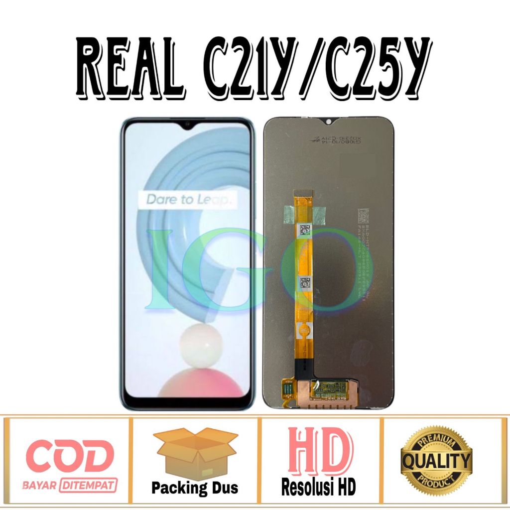 LCD TOUCHSCREEN REALME C21Y / C25Y / RMX3261 / RMX3263/RMX3265/RMX3268/RMX3269 FULLSET