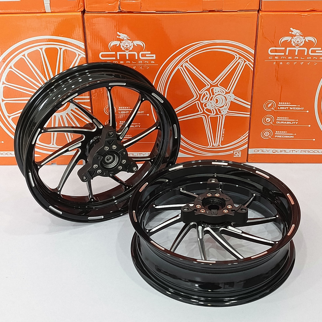 VELG CMG MG5 DAN MG10 NMAX RING 13 PNP BAN STANDARD CNC  UNTUK YAMAHA NMAX OLD / NMAX NEW / NMAX TUR