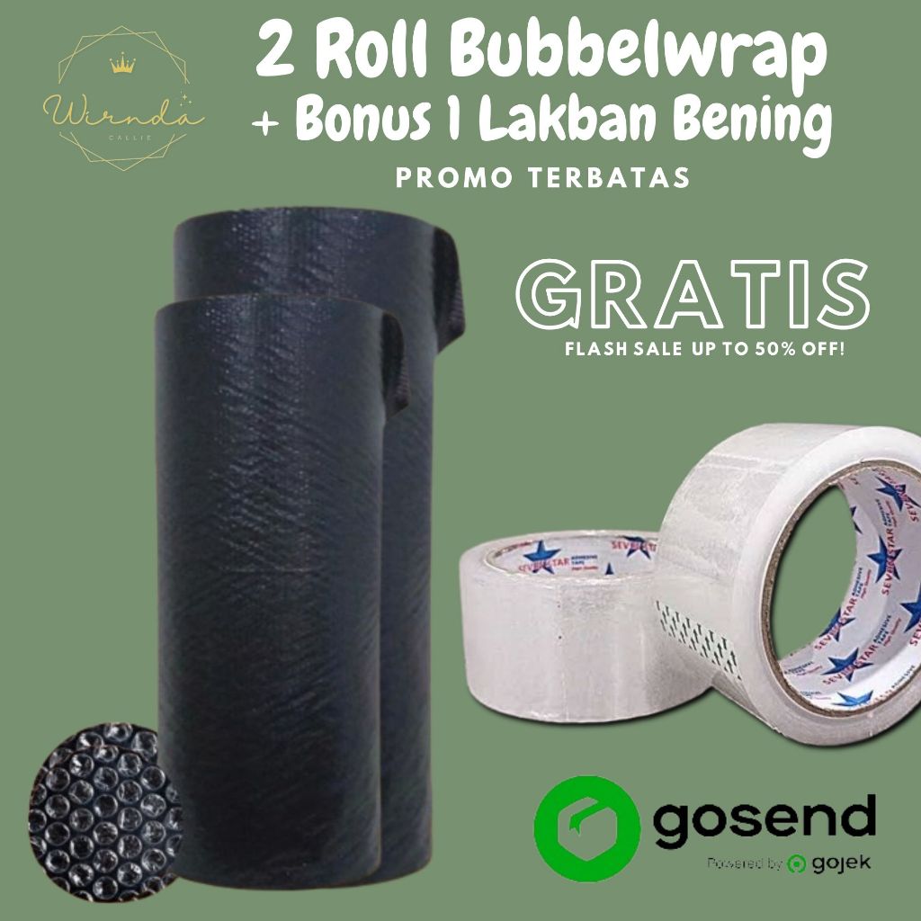 

Bubbelwrap BONUS Lakban Promo Terbatas Harga lebih Hemat Ekonomis Plastik Pacing Surabaya Barat