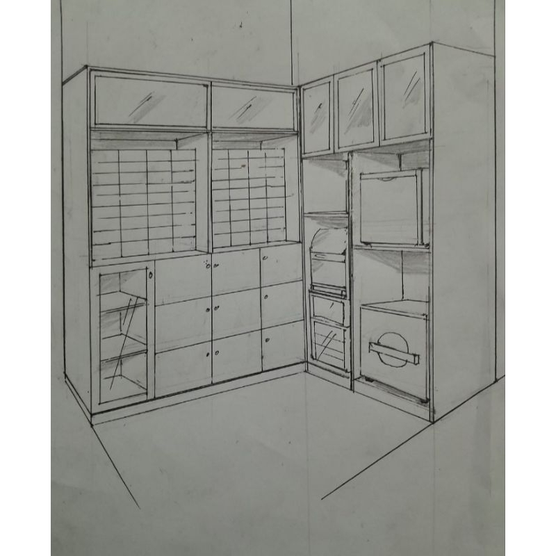 lemari aluminium custom