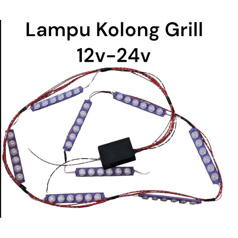 Led kolong truk 1paket 10mode kedip (panjang fleksibel) cocok untuk led kolong grill depan