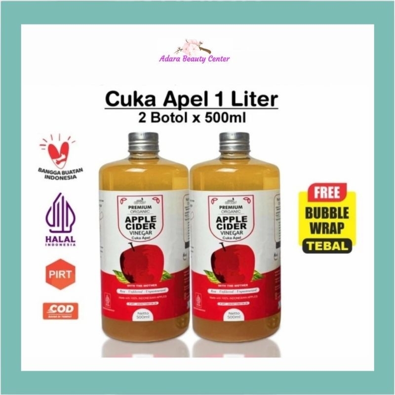 

Cuka Apel original untuk kesehatan apple cider vinegar with mother organik 500ml minuman diet pelangsing alami