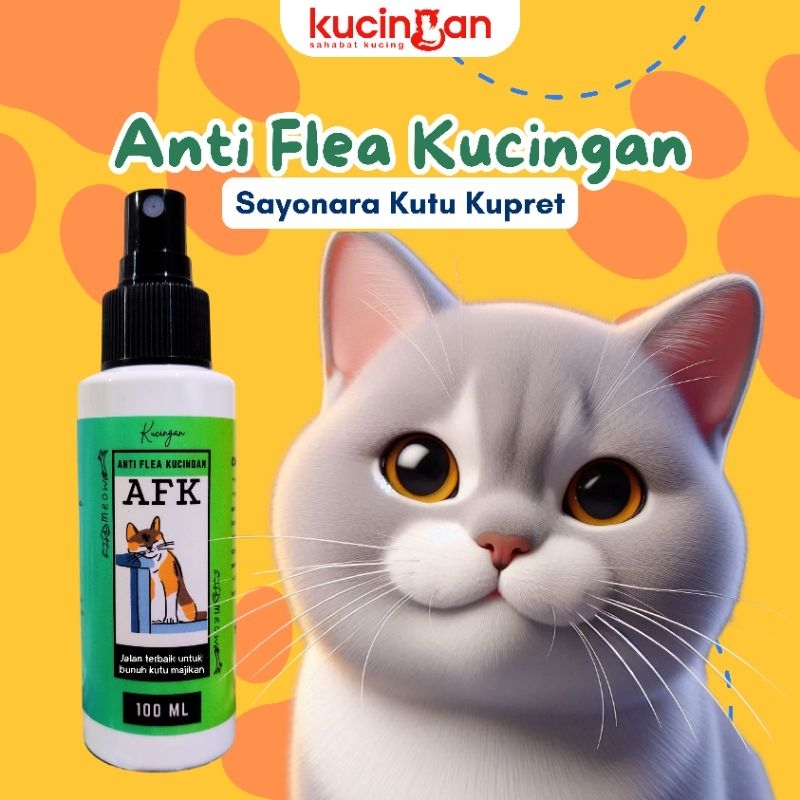 Kucingan Anti Flea Kucingan AFK Obat Kutu Kucing Flea Remover Spray