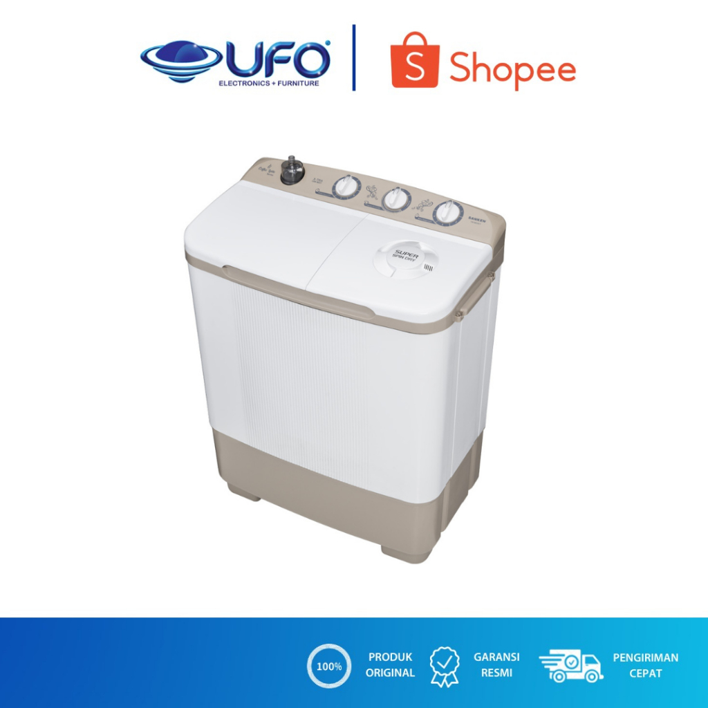 SANKEN MESIN CUCI SANKEN 2 TABUNG 7KG TW8600CF