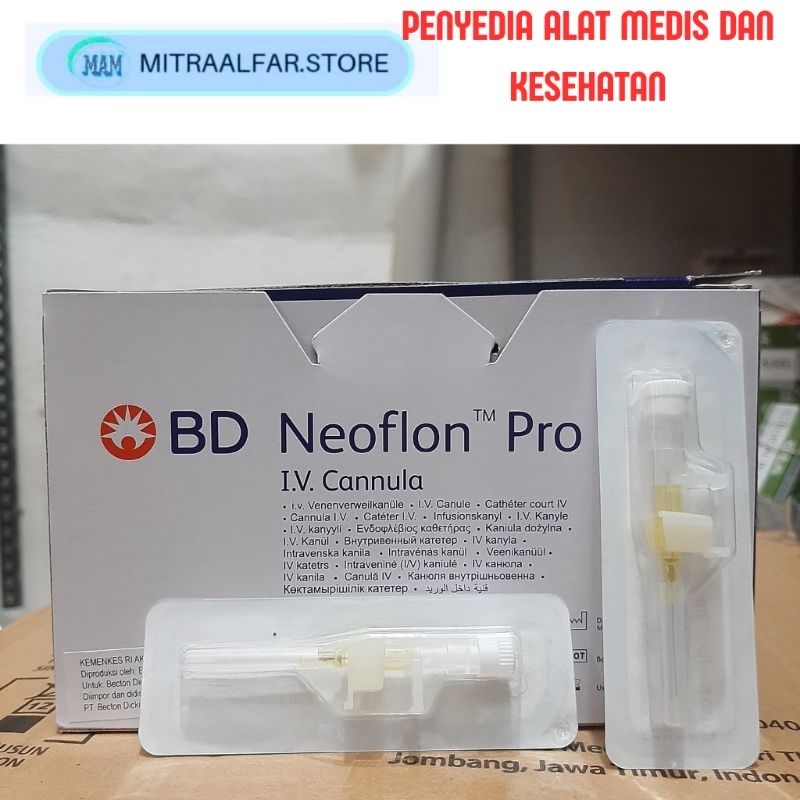 BD Neoflon IV No 24 26 Catheter Harga/Pcs