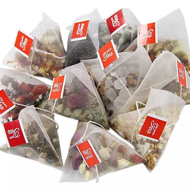 FG2 Tea Bag Pyramid Empty Nylon  Kantong Teh Pyramid Bahan Nylon Food Grade Isi 1 Pcs