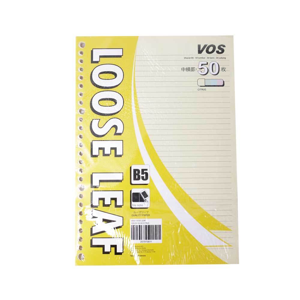

Gramedia Cirebon - VOS LOOSE LEAF COLOR B5 100 CITRUS