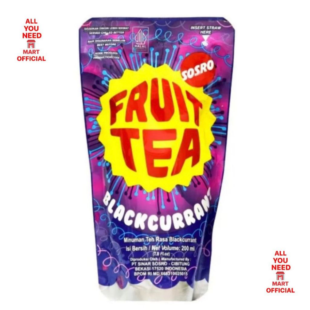 

[PROMO PAKET ISI 6] FRUIT TEA POUCH 200ML