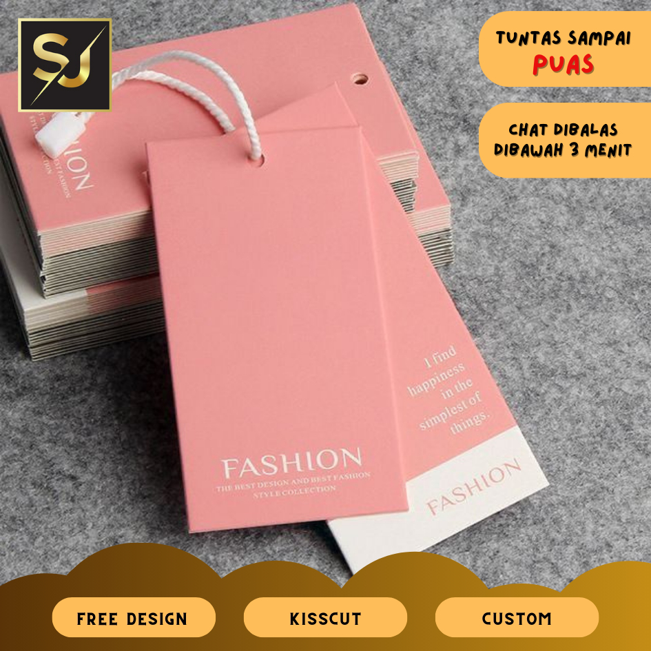 

Hang Tag Baju Free Template Design Label Cetak Hangtag Pakaian Merek Custom Handtag Hijab Price Tag