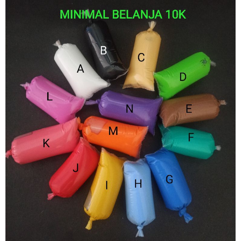 

Cat lukis serba guna kemasan plastik isi 10cc