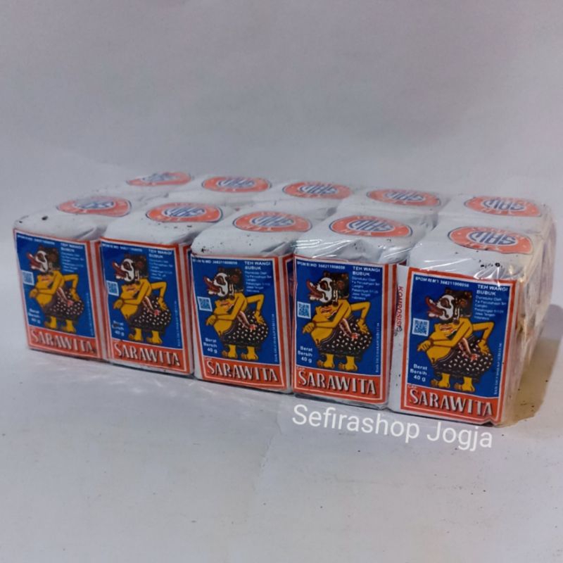 

Teh Sarawita Biru 1 Pack (10 bungkus x 40 gr) /Teh Tubruk Wangi Angkringan