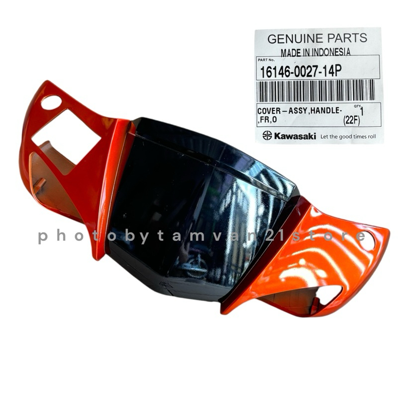 COVER HEAD LAMP BATOK LAMPU DEPAN ORANGE ZX 130 ZX130 ORIGINAL KAWASAKI 16146-0027-14P
