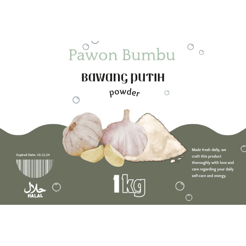 

bawang putih powder / bubuk