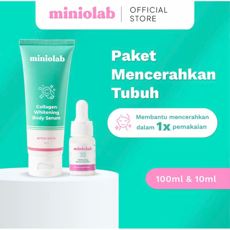 [Paket Putih] Miniolab Collagen Whitening Body serum