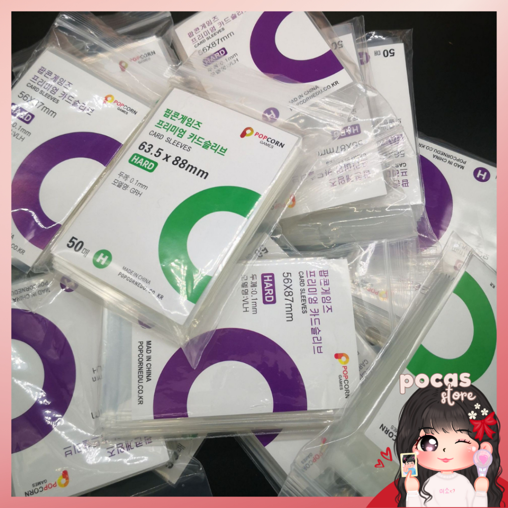 [PS] 50 PCS INNER SLEEVE PHOTOCARD KOREA POPCORN HARD TYPE