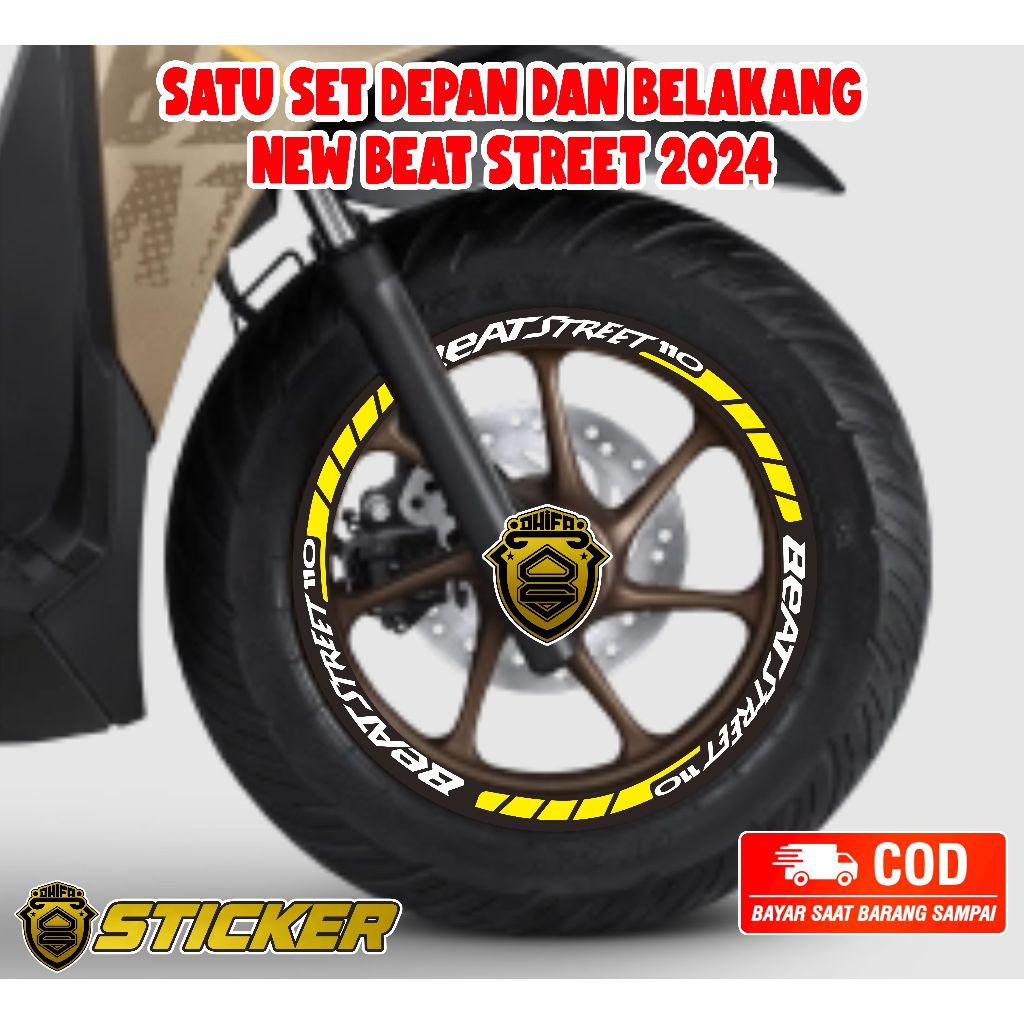 STICKER CUTTING VELG NEW BEAT STREET 2024 STIKER VELG BEAT STREET STIKER VELK BEAT STREET STIKER