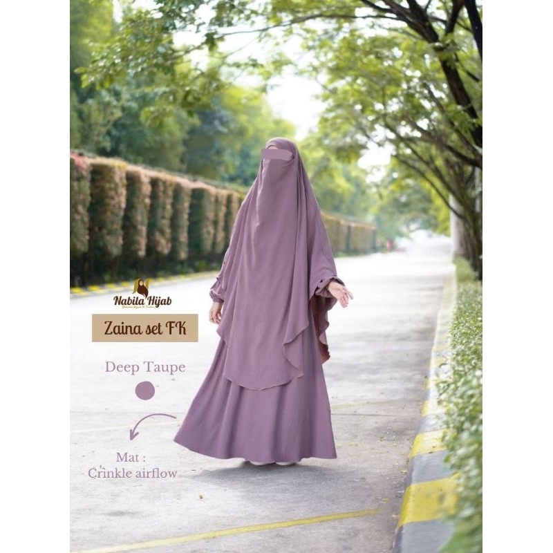 ZAINA SET FK - NABILA HIJAB - SET GAMIS CRINKLE PREMIUM ELEGAN