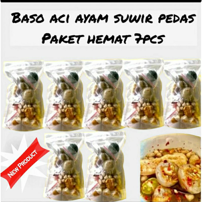 

PAKET HEMAT BASO ACI 7 BUNGKUS JUMBO ISI AYAM SUWIR