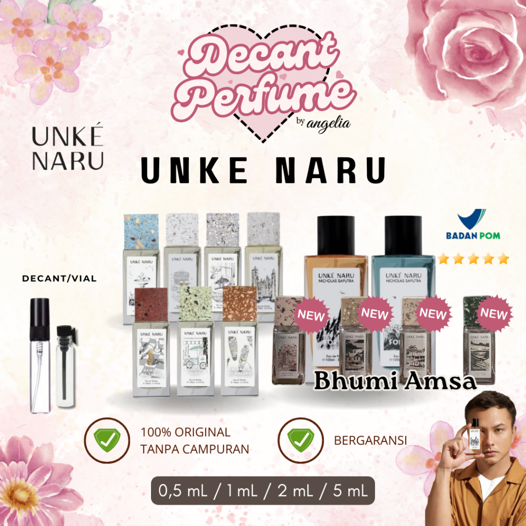 [ DECANT/SHARE ] UNKE NARU EDP by Nicholas Saputra | Size 0,5mL, 1mL, 2mL, 5mL
