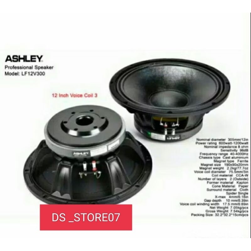 Speaker Ashley  12inch LF12v300 Original