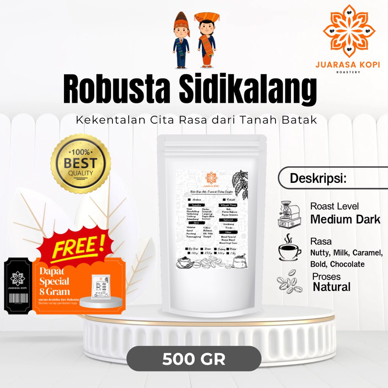 

KOPI ROBUSTA SIDIKALANG BUBUK MURNI BIJI PREMIUM 500gr - COFFEE SINGLE ORIGIN