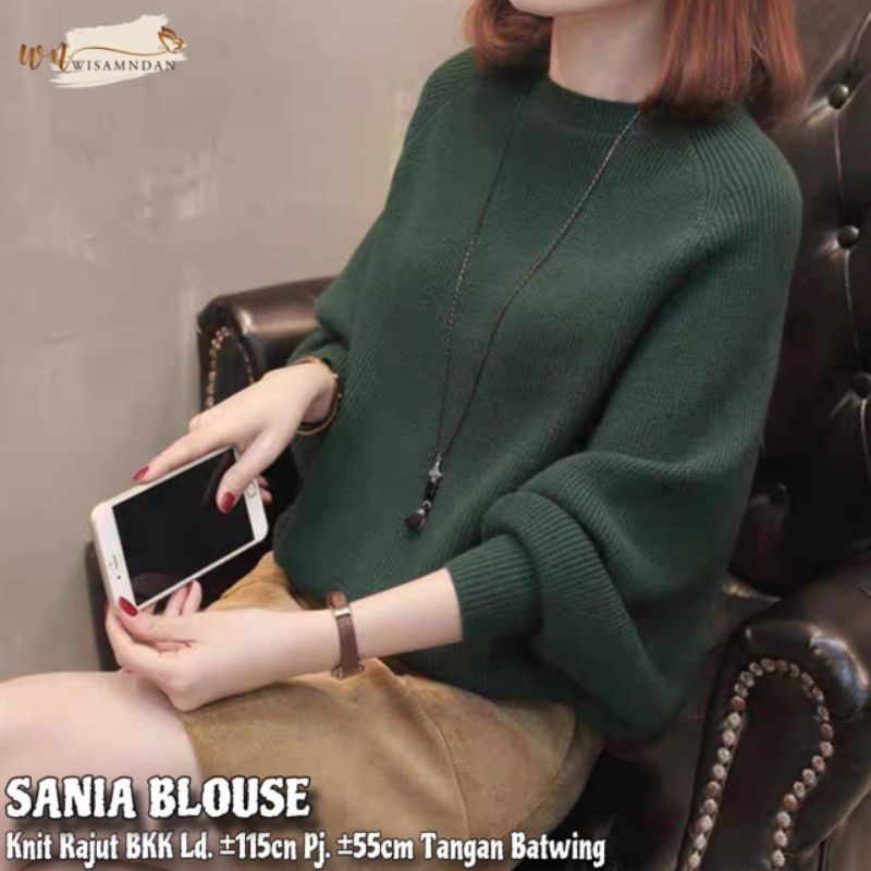 Sania Blouse knit import Blouse Rajut knit import