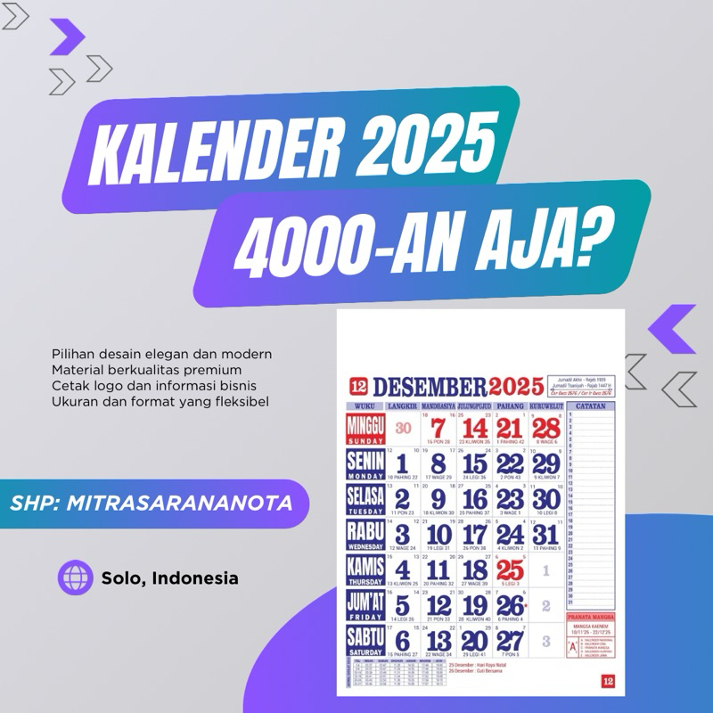 

KALENDER 2025 blangko