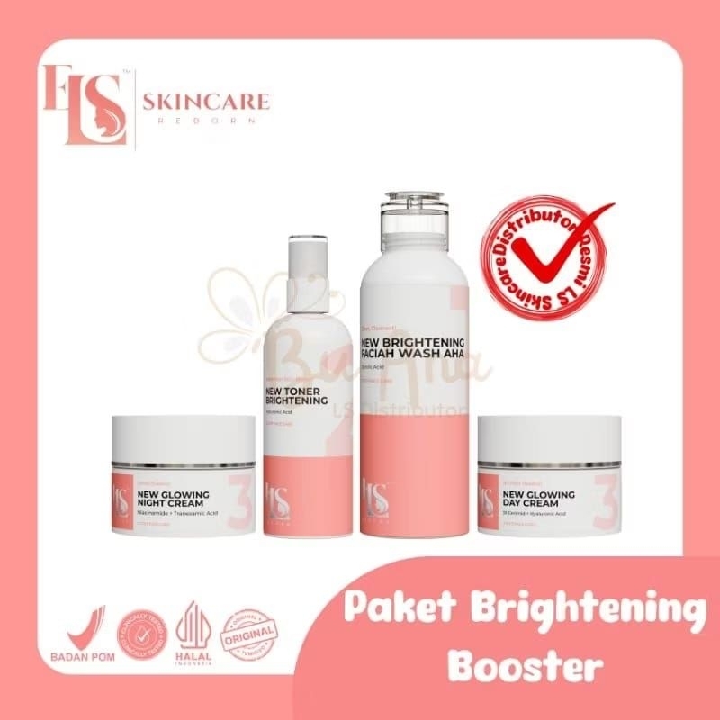 lS SKINCARE PAKET SKINCARE BPOM NEW BRIGHTENING BOOSTER PERAWATAN WAJAH GLOW