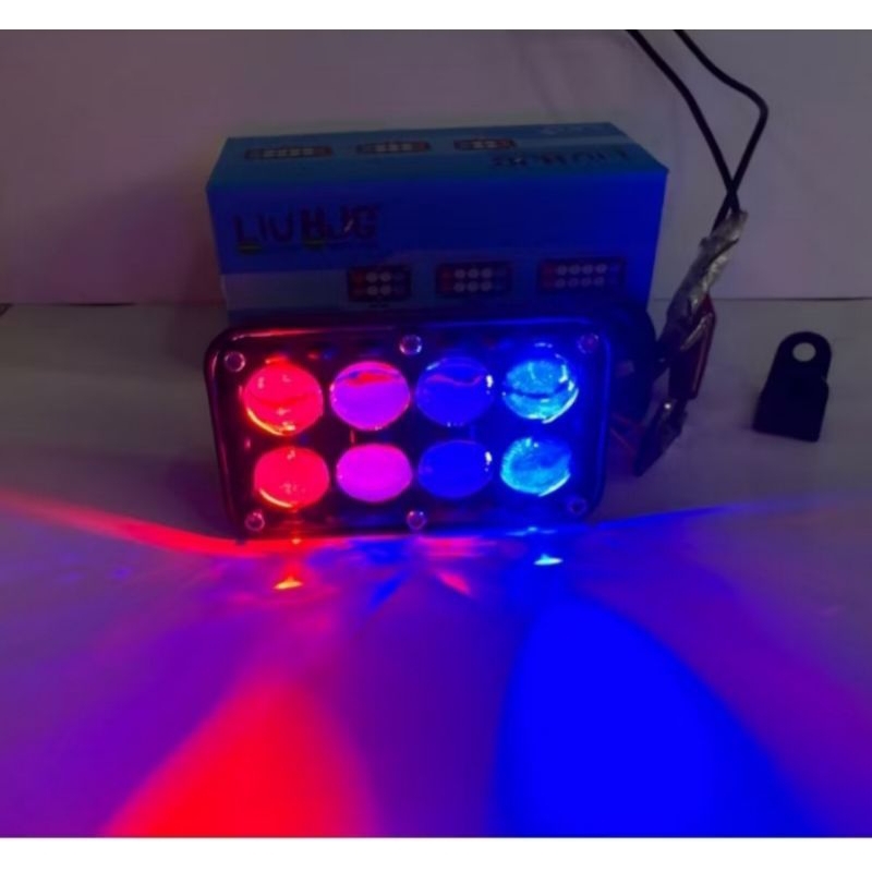 LAMPU TEMBAK LED LASER 8 MATA 10 MATA 12MATA DEVIL EYE 30 WATT MERK LIU HJG LAMPU FOGLAMP