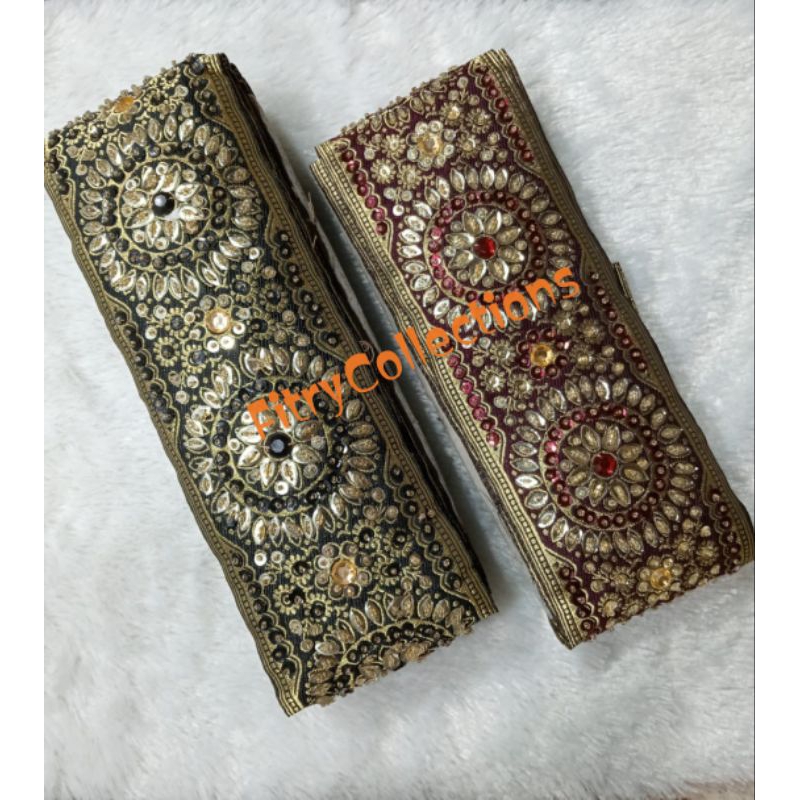 NEW COLLECTIONS RENDA PAYET INDIA/RENDA BORDIR PAYET PER YARD